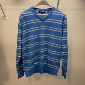 Tommy Hilfiger, Large, Striped V-neck Sweater